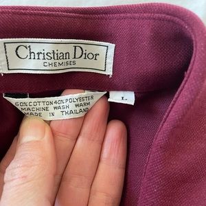 Christian Dior short sleeved button up, soft!
